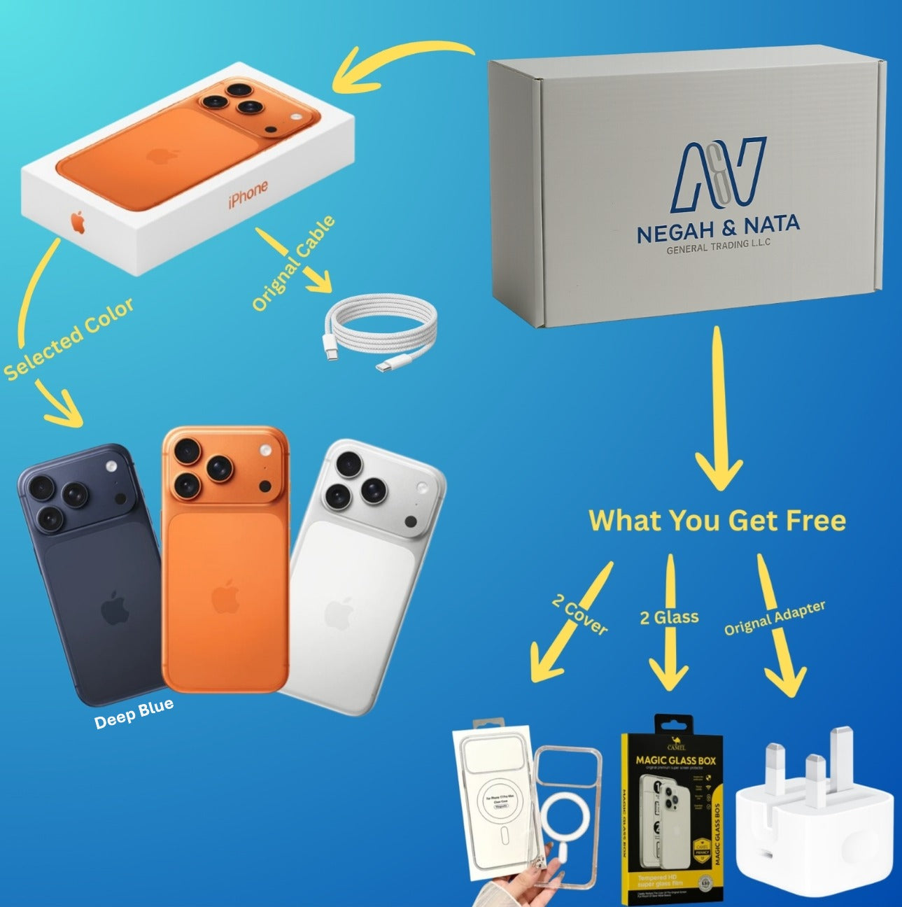 iPhone 17 Pro Max UAE - 256GB/512GB/1TB | TDRA Approved | Best Price | Tabby/Tamara | Free Delivery | Orange Color | Warranty | Japan Model Available