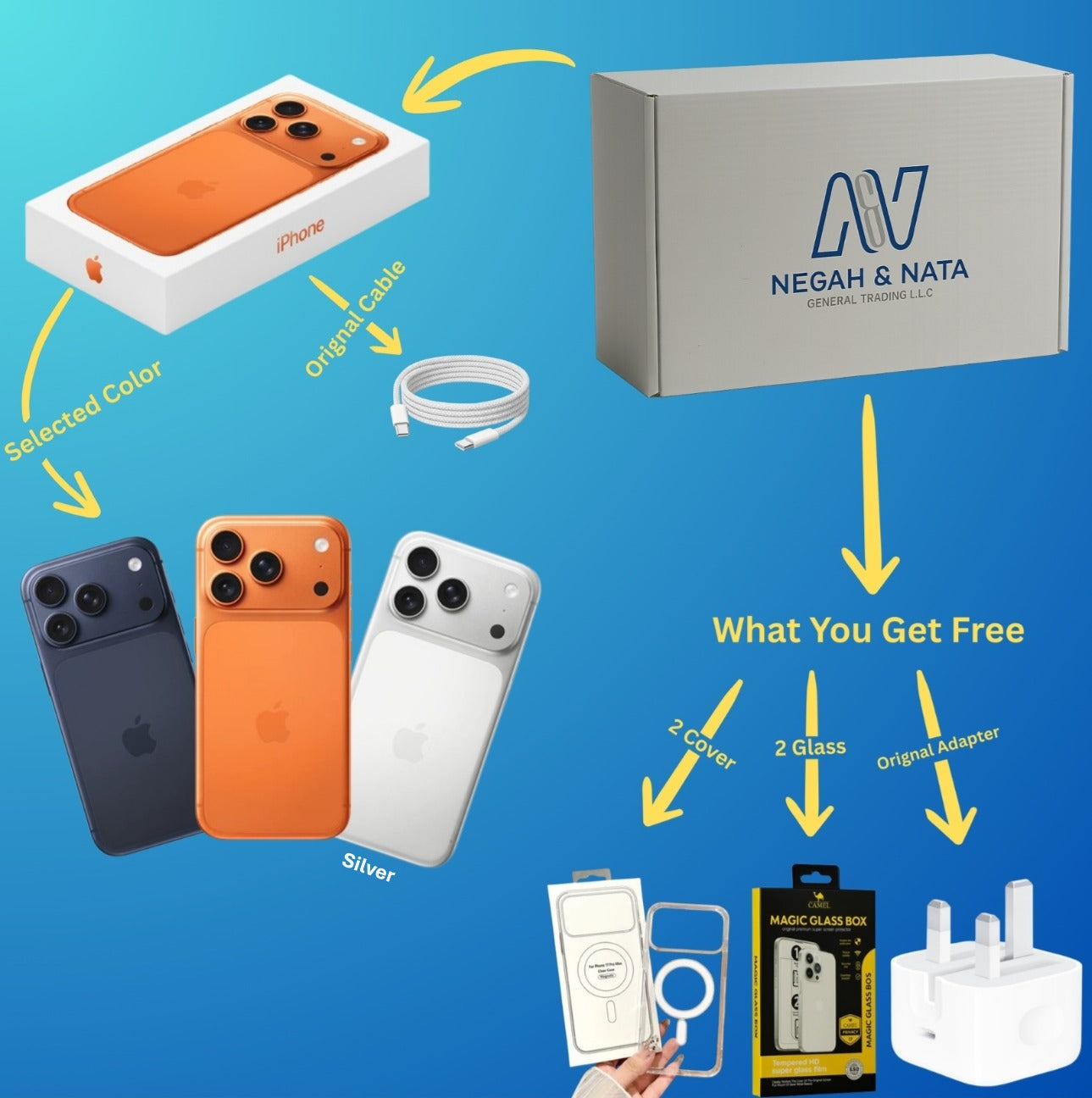 iPhone 17 Pro Max UAE - 256GB/512GB/1TB | TDRA Approved | Best Price | Tabby/Tamara | Free Delivery | Orange Color | Warranty | Japan Model Available